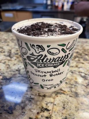 Always Ice Cream Company Skrewball Peanut Butter/Oreo Pint