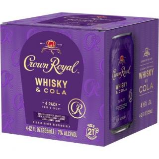 Crown Royal - Whiskey & Cola Canned Cocktail (4 pack cans) (4 pack cans)