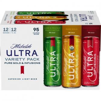 Michelob - Ultra Variety Pack (12 pack cans) (12 pack cans)