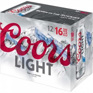 Coors Brewing Co - Coors Light (12 pack 16oz cans) (12 pack 16oz cans)